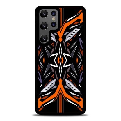 Blitz Black Orange Vector Cover Samsung Galaxy S25 / S25 Plus / S25 Ultra Case