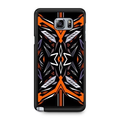 Blitz Black Orange Vector Cover Samsung Galaxy Note 5 Case