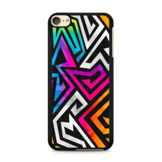 Blitz Zig Zag Colorful Graffiti iPod Touch 6 / 7 Case