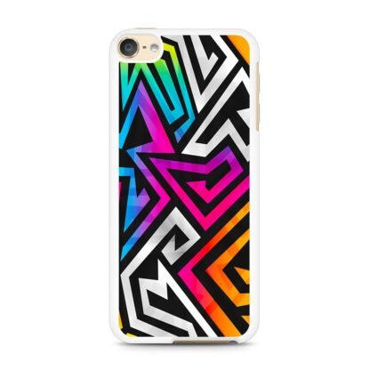 Blitz Zig Zag Colorful Graffiti iPod Touch 6 / 7 Case - Image 2