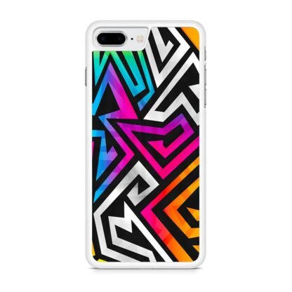 Blitz Zig Zag Colorful Graffiti iPhone 7 Plus / 8 Plus Case - Image 2