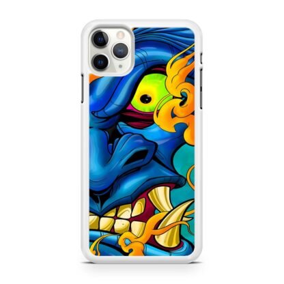 Blue Demon Oni Face iPhone 12 / 12 Pro / 12 Pro Max / 12 Mini Case - Image 2