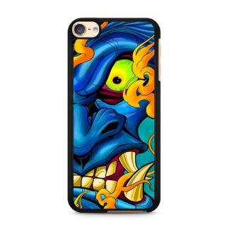 Blue Demon Oni Face iPod Touch 6 / 7 Case
