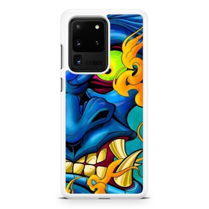 Blue Demon Oni Face Samsung Galaxy S20 / S20 Plus / S20 Ultra / S20 FE Case - Image 2