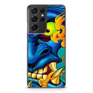 Blue Demon Oni Face Samsung Galaxy S21 / S21 Plus / S21 Ultra / S21 FE Case