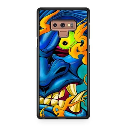 Blue Demon Oni Face Samsung Galaxy Note 9 Case