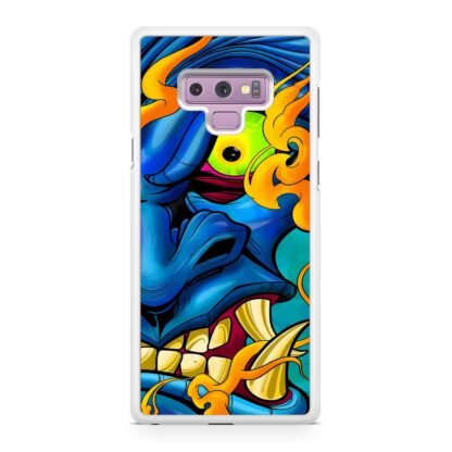 Blue Demon Oni Face Samsung Galaxy Note 9 Case - Image 2
