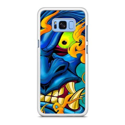 Blue Demon Oni Face Samsung Galaxy S8 / S8 Plus Case - Image 2