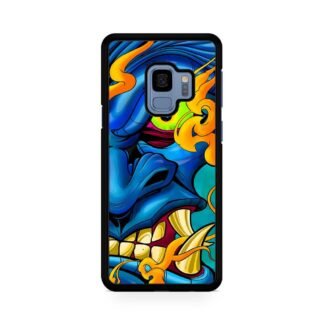 Blue Demon Oni Face Samsung Galaxy S9 / S9 Plus Case
