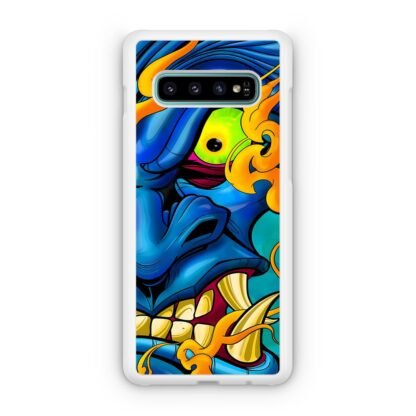 Blue Demon Oni Face Samsung Galaxy S10 / S10e / S10 Plus / S10 5G Case - Image 2