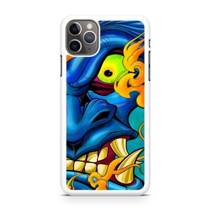 Blue Demon Oni Face iPhone 15 / 15 Plus / 15 Pro / 15 Pro Max Case - Image 2