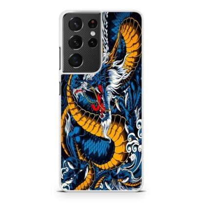 Blue Dragon Cloud Shenlong Samsung Galaxy S21 / S21 Plus / S21 Ultra / S21 FE Case - Image 2