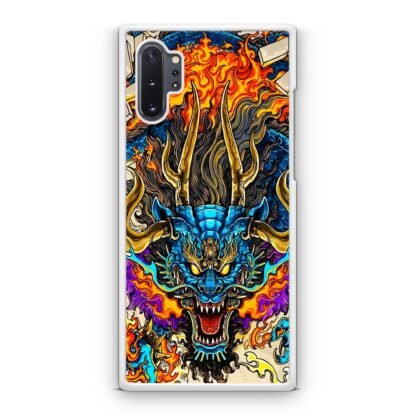 Blue Dragon Flame Aura Samsung Galaxy Note 10 / Note 10 Plus Case - Image 2