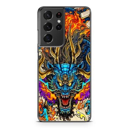 Blue Dragon Flame Aura Samsung Galaxy S21 / S21 Plus / S21 Ultra / S21 FE Case