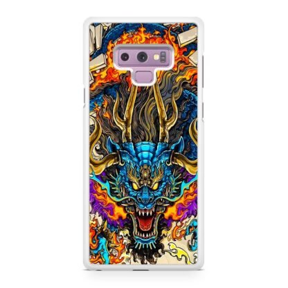 Blue Dragon Flame Aura Samsung Galaxy Note 9 Case - Image 2
