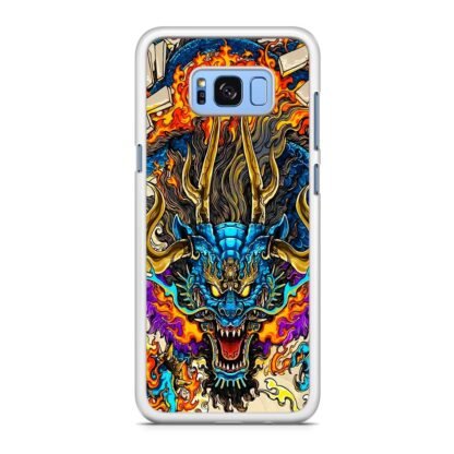 Blue Dragon Flame Aura Samsung Galaxy S8 / S8 Plus Case - Image 2