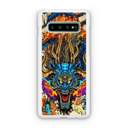 Blue Dragon Flame Aura Samsung Galaxy S10 / S10e / S10 Plus / S10 5G Case - Image 2