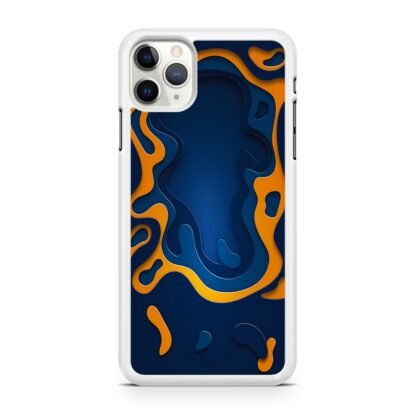 Blue Gold Liquid iPhone 12 / 12 Pro / 12 Pro Max / 12 Mini Case - Image 2