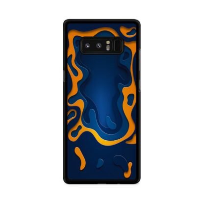 Blue Gold Liquid Samsung Galaxy Note 8 Case