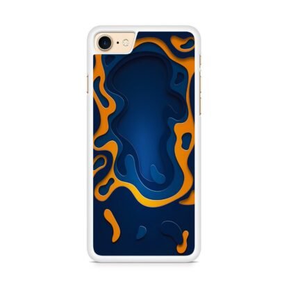 Blue Gold Liquid iPhone 7 / 8 / SE 2020 / SE 2022 Case - Image 2