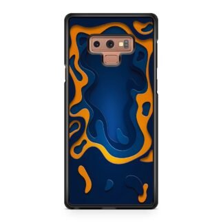 Blue Gold Liquid Samsung Galaxy Note 9 Case