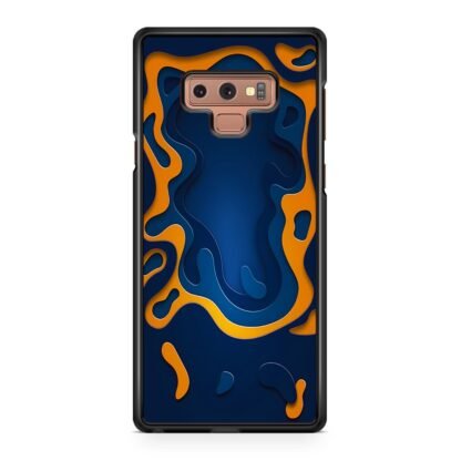 Blue Gold Liquid Samsung Galaxy Note 9 Case