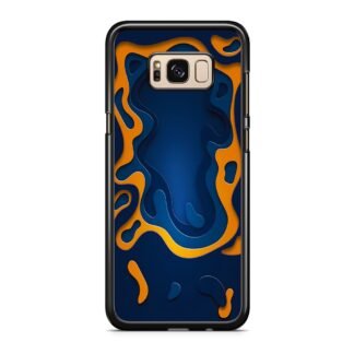 Blue Gold Liquid Samsung Galaxy S8 / S8 Plus Case