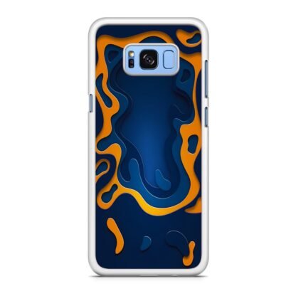 Blue Gold Liquid Samsung Galaxy S8 / S8 Plus Case - Image 2