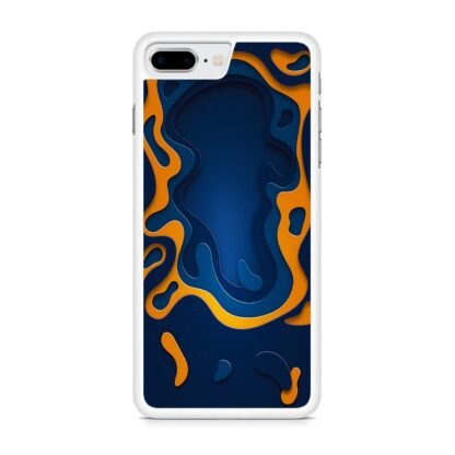 Blue Gold Liquid iPhone 7 Plus / 8 Plus Case - Image 2
