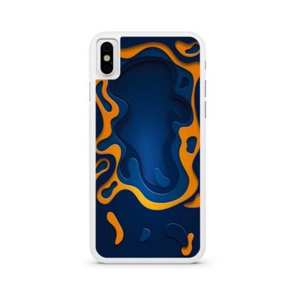 Blue Gold Liquid iPhone X / XR / XS / XS Max Case - Image 2