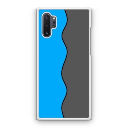 Blue Grey Wave Split Samsung Galaxy Note 10 / Note 10 Plus Case - Image 2
