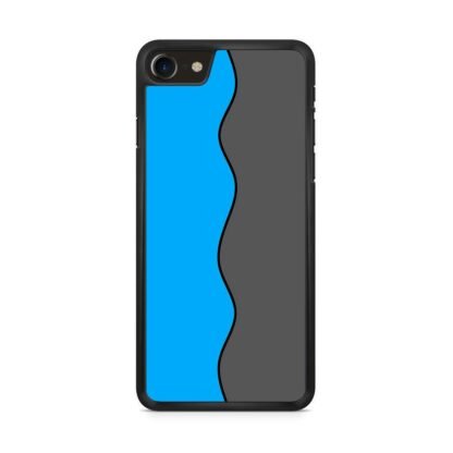 Blue Grey Wave Split iPhone 7 / 8 / SE 2020 / SE 2022 Case