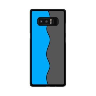 Blue Grey Wave Split Samsung Galaxy Note 8 Case
