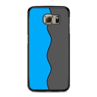 Blue Grey Wave Split Samsung Galaxy S6 / S6 Edge / S6 Edge Plus Case
