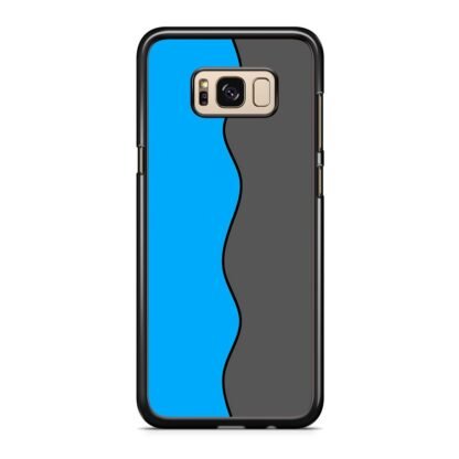 Blue Grey Wave Split Samsung Galaxy S8 / S8 Plus Case