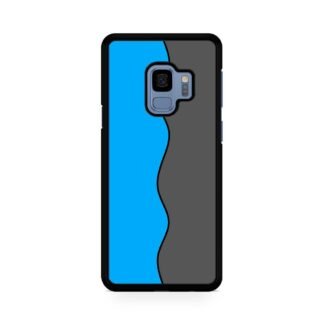 Blue Grey Wave Split Samsung Galaxy S9 / S9 Plus Case