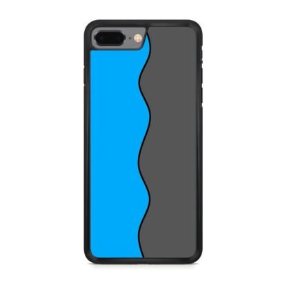 Blue Grey Wave Split iPhone 7 Plus / 8 Plus Case
