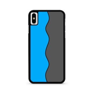 Blue Grey Wave Split iPhone X / XR / XS / XS Max Case