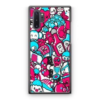 Blue Pink Doodle Samsung Galaxy Note 10 / Note 10 Plus Case