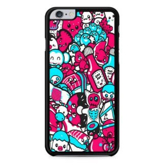 Blue Pink Doodle iPhone 6 / 6S / 6 Plus / 6S Plus Case