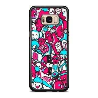 Blue Pink Doodle Samsung Galaxy S8 / S8 Plus Case
