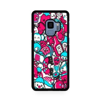 Blue Pink Doodle Samsung Galaxy S9 / S9 Plus Case