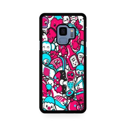 Blue Pink Doodle Samsung Galaxy S9 / S9 Plus Case