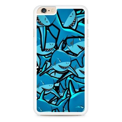Blue Shark Collage iPhone 6 / 6S / 6 Plus / 6S Plus Case - Image 2