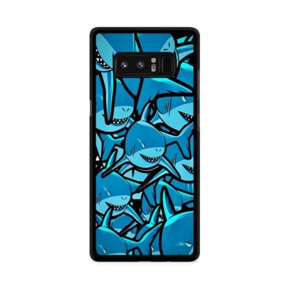 Blue Shark Collage Samsung Galaxy Note 8 Case