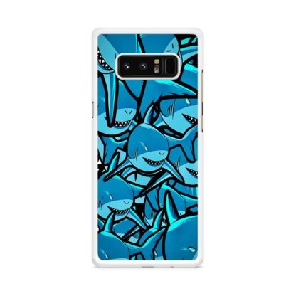 Blue Shark Collage Samsung Galaxy Note 8 Case - Image 2