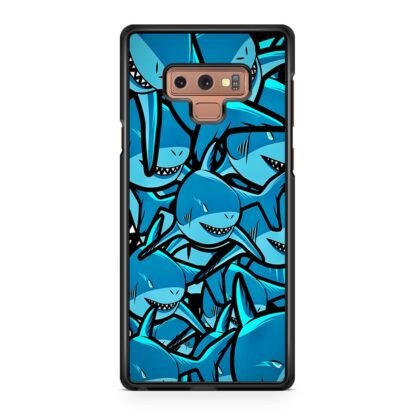 Blue Shark Collage Samsung Galaxy Note 9 Case