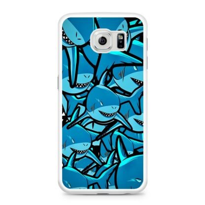 Blue Shark Collage Samsung Galaxy S6 / S6 Edge / S6 Edge Plus Case - Image 2