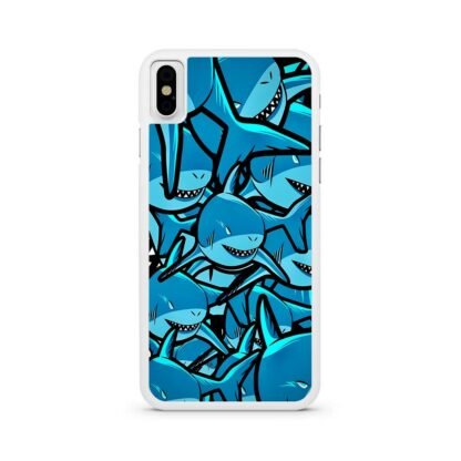 Blue Shark Collage iPhone X / XR / XS / XS Max Case - Image 2