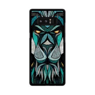 Blue Tribal Lion Samsung Galaxy Note 8 Case
